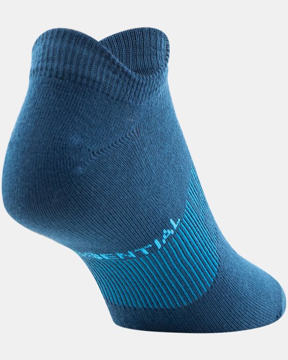 Women's UA Essential No Show – 6-Pack Socks, Blue, pdpMainDesktop image number 3